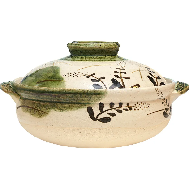 Aloe Vera Pot - หม้อดินเผาตื้นสำหรับใช้ในครัวเรือน, หม้อดินสำหรับทำซุปว่านหางจระเข้แบบวังกู