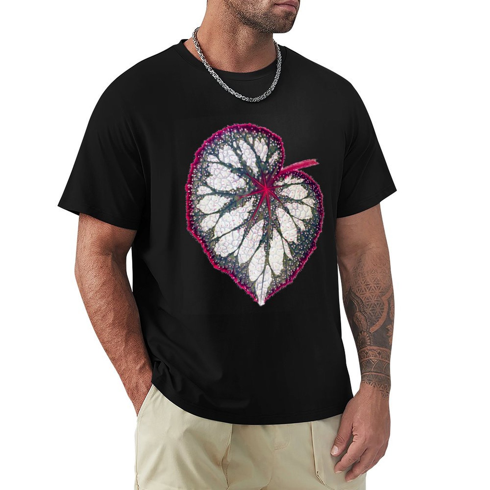 Begonia Rex - เสื้อยืดเบโกเนียเร็กซ์ ผ้าสเตรชเนื้อนุ่ม แขนสั้น