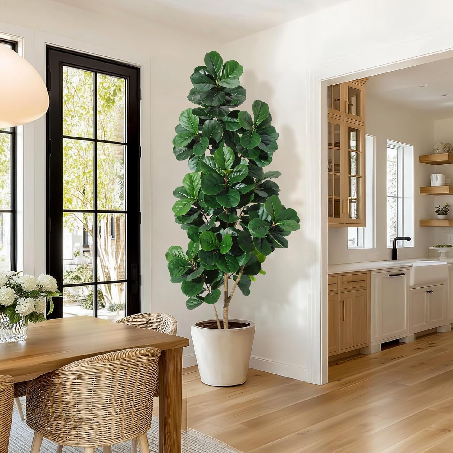Ficus Lyrata Tree - ต้นไทรใบกลองปลอมขนาด 4 ฟุต/5 ฟุต/6 ฟุต/7 ฟุต
