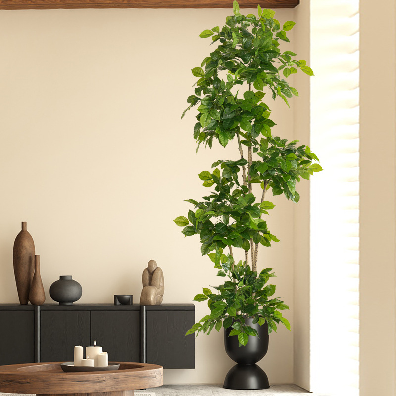 2-78in ขนาดใหญ่พืชปลอมประดิษฐ์ - Ficus Lyrata Tree บทวิจารณ์และราคา