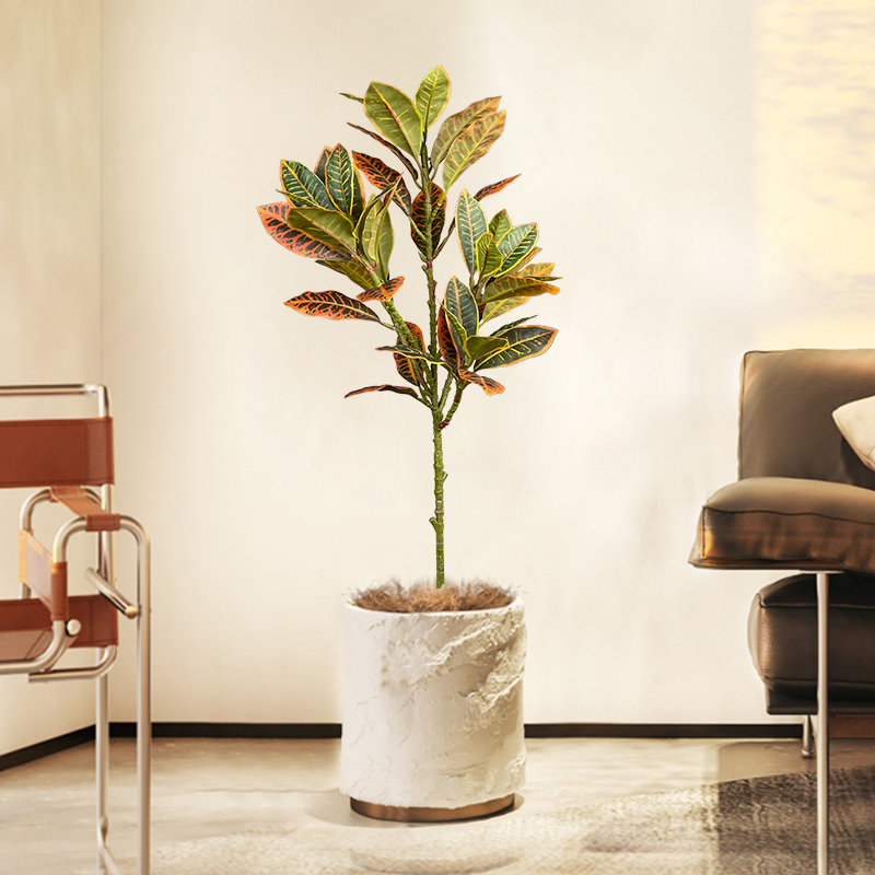 120 ซม.ขนาดใหญ่ปลอม Ficus Tree - Ficus Lyrata Tree บทวิจารณ์และราคา