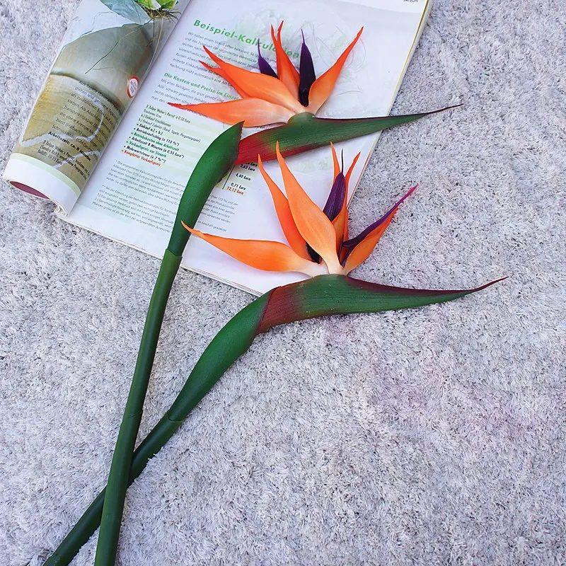 ดอกไม้ปลอมขนาด80ซม. สำหรับตกแต - Bird Paradise Strelitzia บทวิจารณ์และราคา