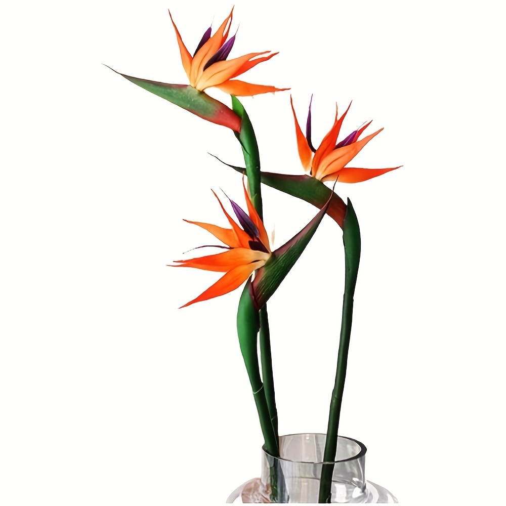 ดอกไม้สรวงสวรรค์เทียม3ชิ้นทำจา - Bird Paradise Strelitzia บทวิจารณ์และราคา